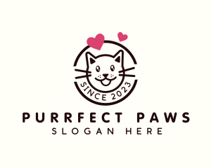 Kitten - Kitten Heart Vet logo design