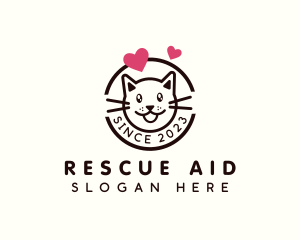 Rescue - Kitten Heart Vet logo design