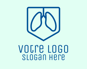 Breath - Lung Health Shield logo design