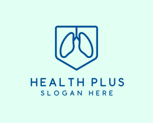 Lungs Health Shield logo design