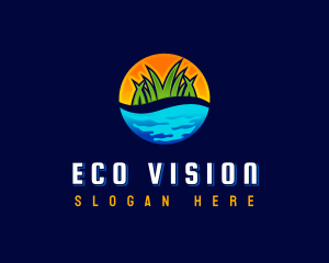 Eco Pond Landscaping logo design