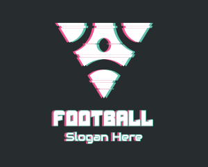 Esports - Abstract Triangle Glitch logo design