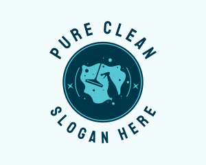 Housekeeping Cleaning Sanitation  logo design