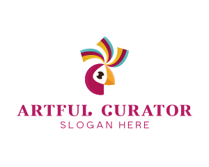 Festive Parrot Bird logo design