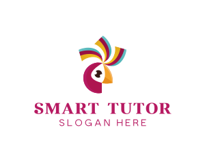 Tutor - Festive Parrot Bird logo design