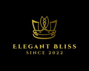 Elegant - Gold Beauty Pageant Crown logo design