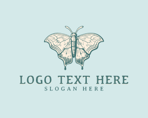 Delicate - Natural Moth Wings logo design
