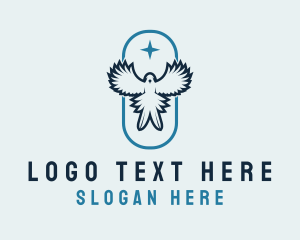 Freedom - Peace Dove Church logo design