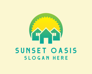 Sunrise House Village logo design