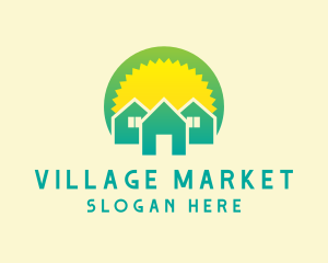 Village - Sunrise House Village logo design