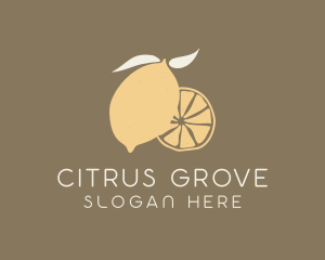 Citrus - Lemon Citrus Fruit logo design