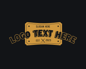 Text - Artist Retro Ticket logo design