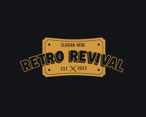 Retro - Artist Retro Ticket logo design