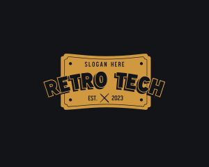 Artist Retro Ticket logo design