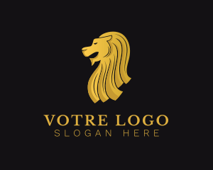 Golden Luxury Merlion  Logo