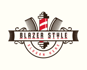 Barber Styling Comb logo design