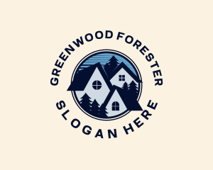 Forest House Roof logo design