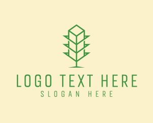Land - Organic Tower Shop logo design
