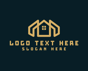 Roofing - House Roof Property Residence logo design