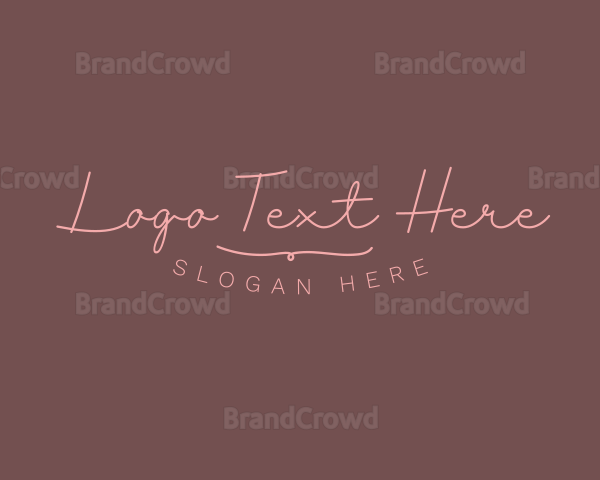 Feminine Cursive Business Logo