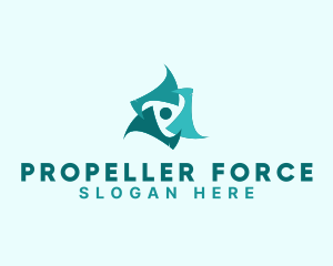 Propeller - Ventilation Propeller Blade logo design