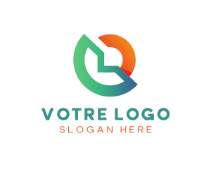 Digital Tech Startup Letter O  Logo