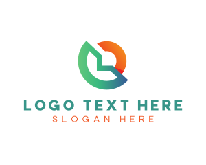 App - Digital Tech Startup Letter O logo design