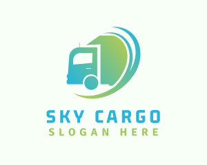 Cargo Truck Delivery logo design