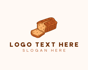 Bread - Banana Bread Baking logo design