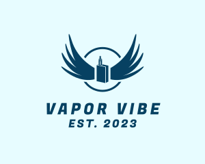  Vape Cigarette Wings logo design