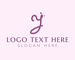 Girly - Star Magic Letter Y logo design