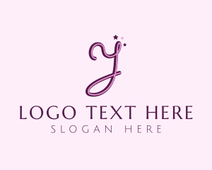 Beauty Salon - Star Magic Letter Y logo design