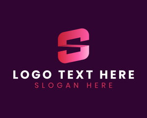 Tech Agency Media Letter S logo design