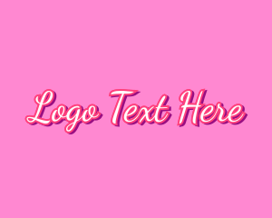 Beauty Fashion Cursive Logo