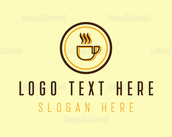 Hot Coffee Mug Logo