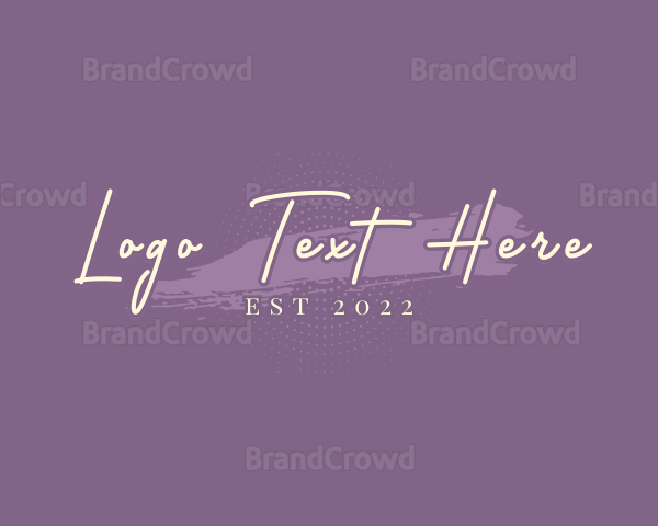 Handwritten Feminine Business Logo