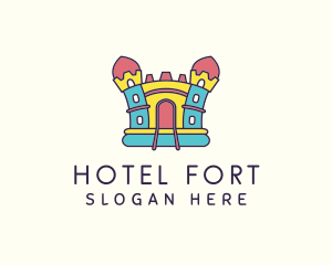 Colorful Castle Fort logo design