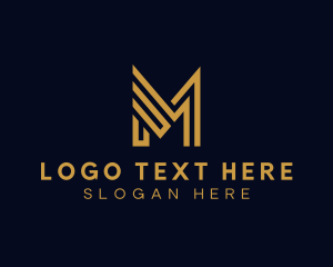 Analytics - Marketing Business Letter M logo design
