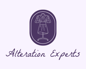 Purple Dress Mannequin logo design