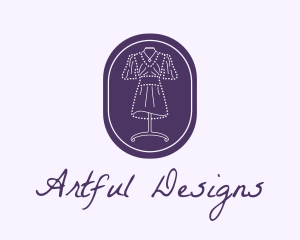 Purple Dress Mannequin logo design