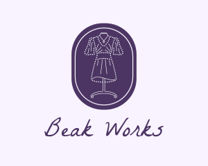 Purple Dress Mannequin logo design