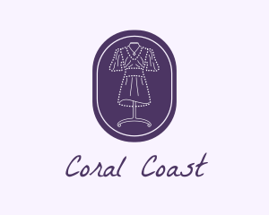 Purple Dress Mannequin logo design