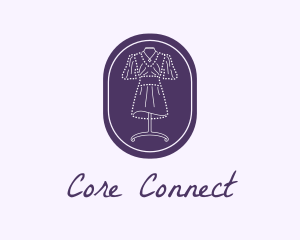 Purple Dress Mannequin logo design