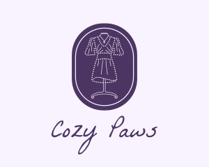 Purple Dress Mannequin logo design