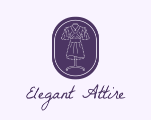 Dress - Purple Dress Mannequin logo design
