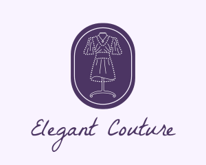 Couture - Purple Dress Mannequin logo design