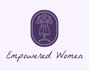 Purple Dress Mannequin logo design