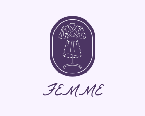 Purple Dress Mannequin logo design