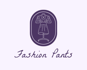 Purple Dress Mannequin logo design