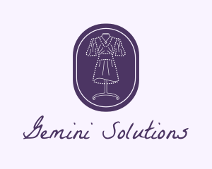 Purple Dress Mannequin logo design